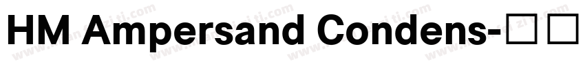 HM Ampersand Condens字体转换